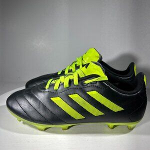 Adidas Goletto Boys Soccer Cleats Shoes Size 3 Black Green Kids Youth Sneakers